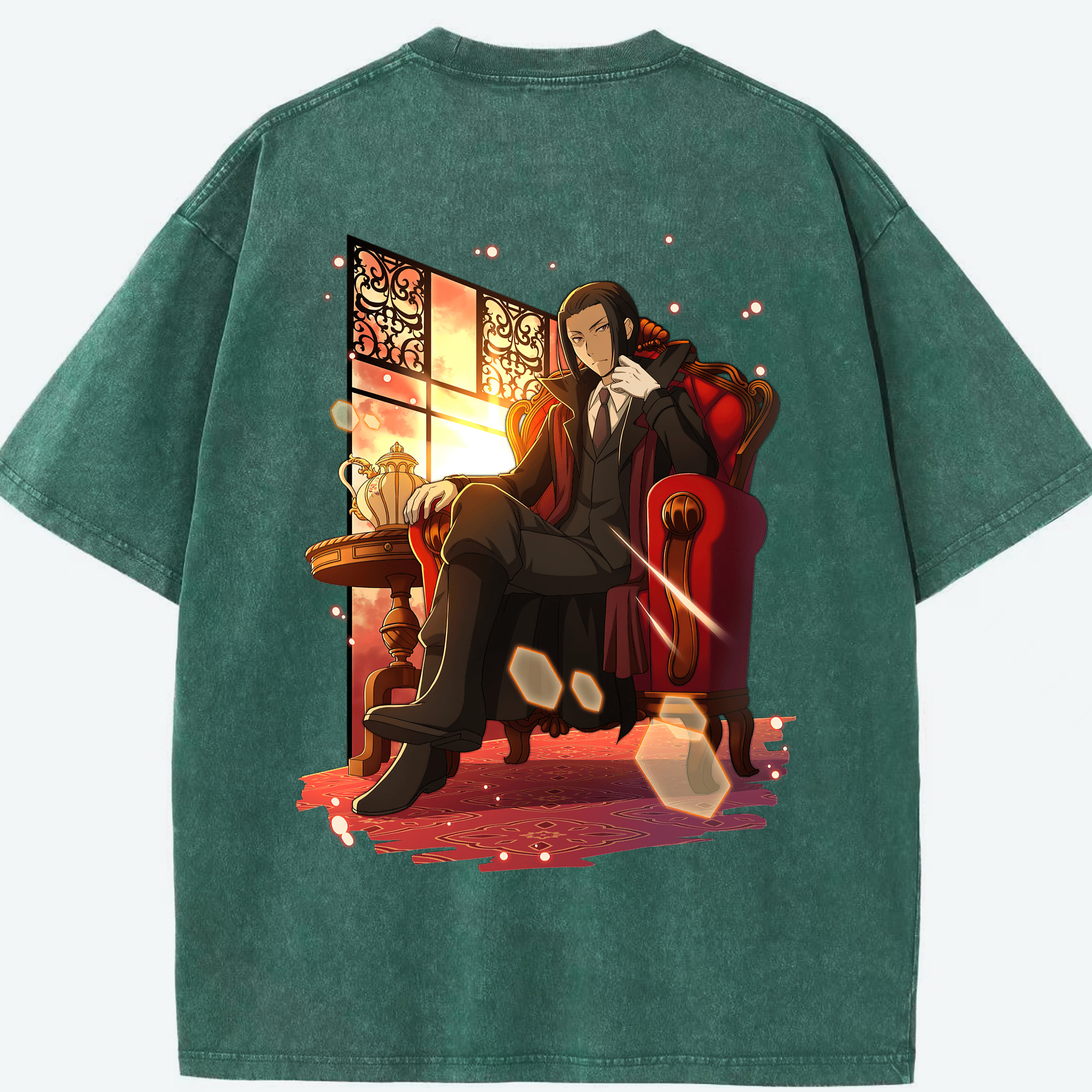 （画像用） 文豪ストレイドッグス Bungo Stray Dogs 綿100% ヴィンテージ風 半袖Tシャツ（背面プリント）